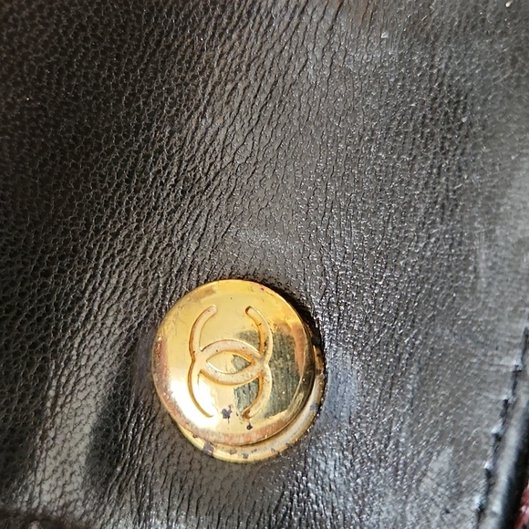 Chanel Matelasse Coco turnlock Timeless, vintage as is black, poor red lining - Picture 4 of 12